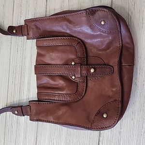 UGG Brown Leather Crossbody Bag